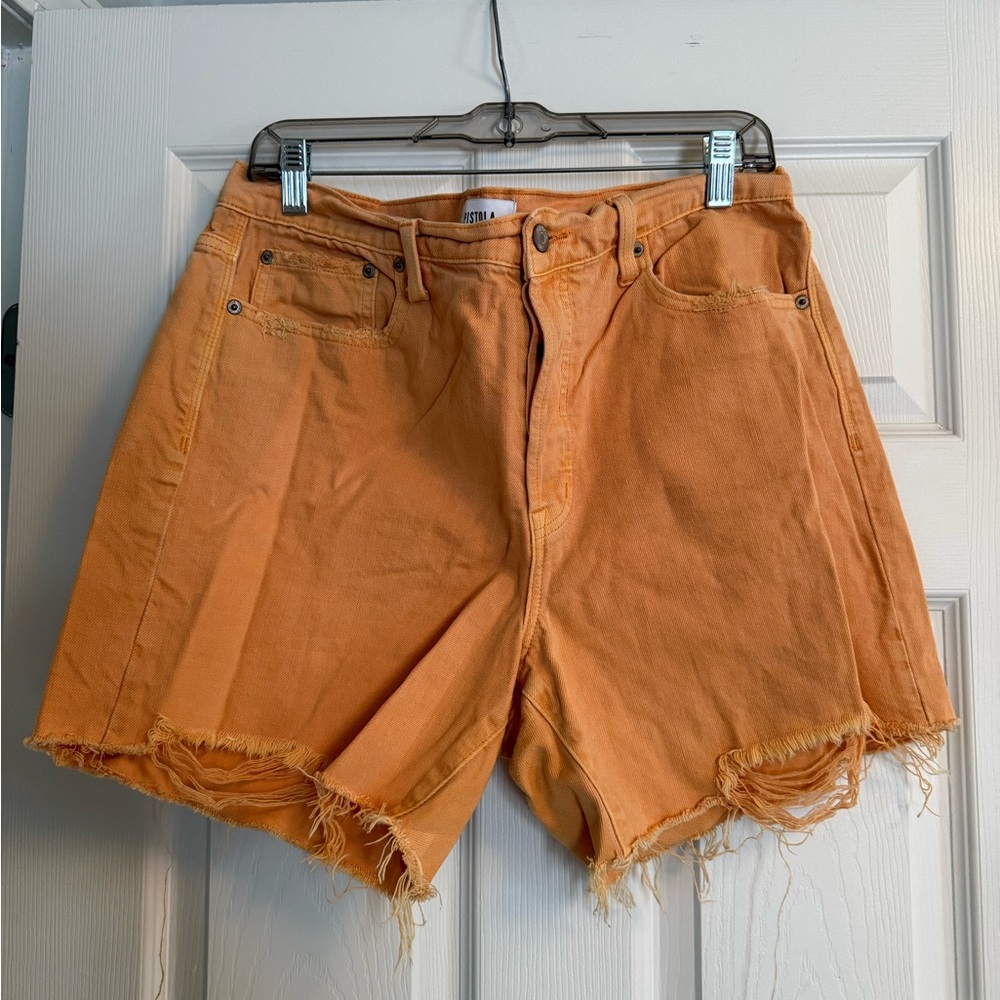 Pistola Vibrant Orange Jean Shorts